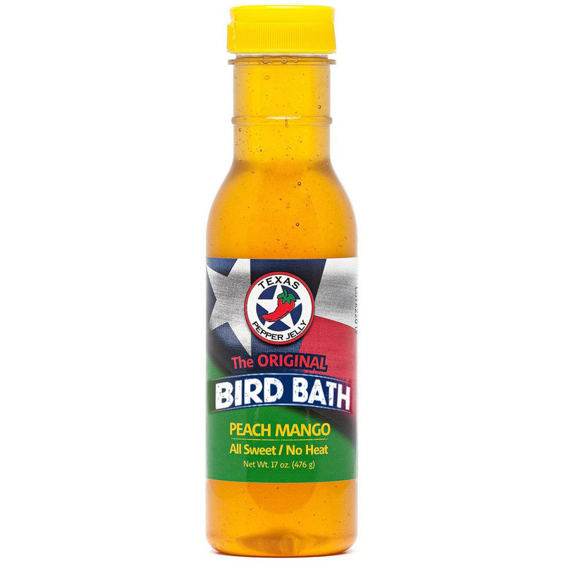 Texas Pepper Jelly Bird Bath Peach Mango Sweet Bird Bath