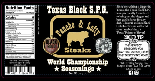 Pancho & Lefty Steaks Texas Black S.P.G. Rub