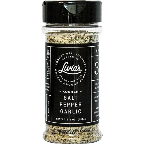 Livia's Kosher Salt Pepper Garlic Seasoning
