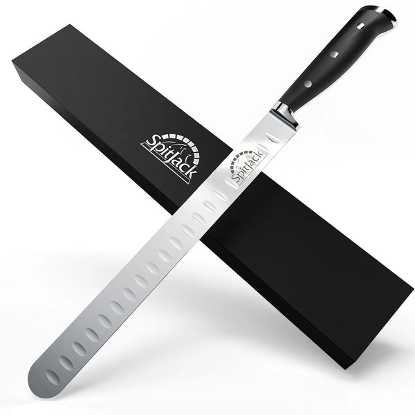SpitJack Deluxe Brisket Slicing Knife - 11 Inch Blade, Competition-Chef Series