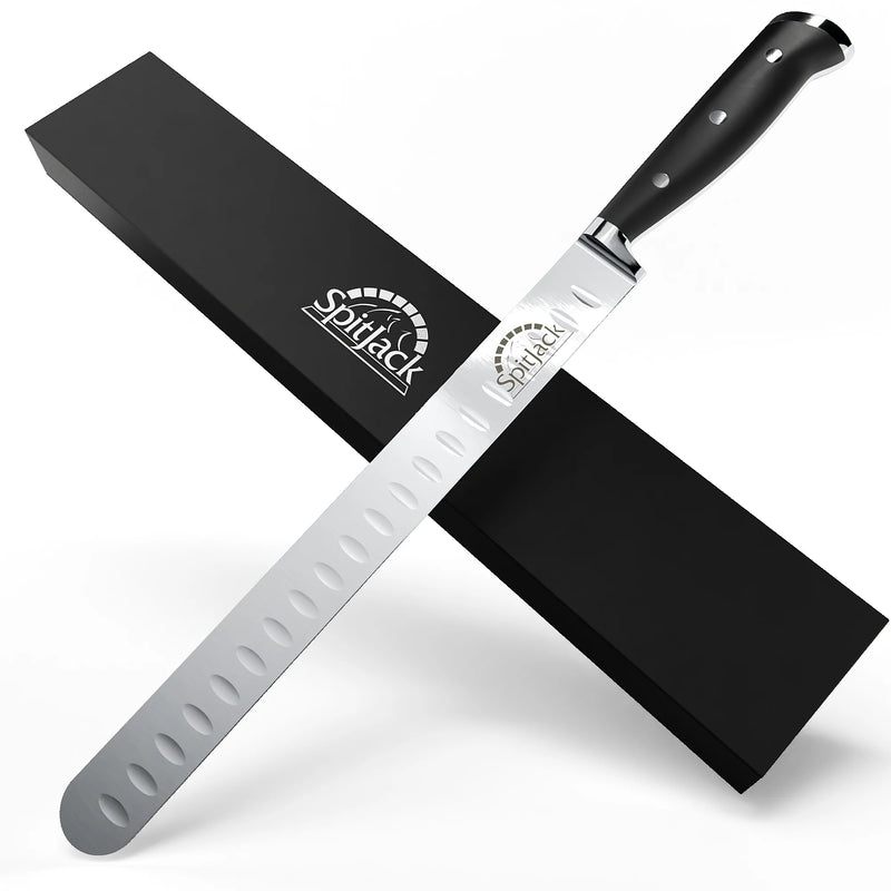 SpitJack Deluxe Brisket Slicing Knife - 11 Inch Blade, Competition-Chef Series