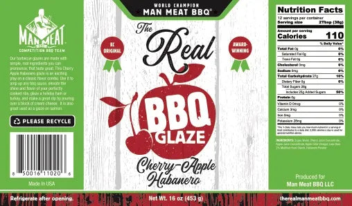 Man Meat BBQ Cherry-Apple Habanero BBQ Glaze