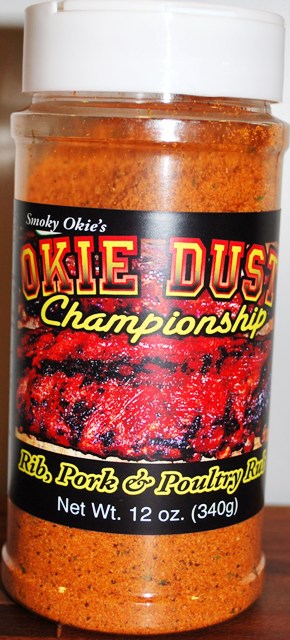 Smoky Okie's Okie Dust Rib Pork and Poultry Seasoning, 12 oz
