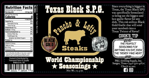 Pancho & Lefty Texas Black S.P.G. Rub