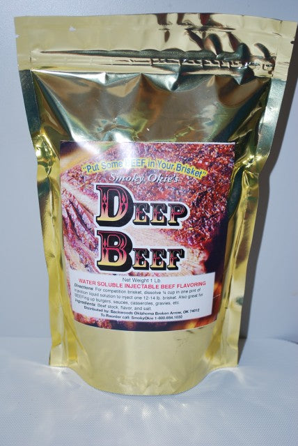 Smoky Okie's Deep Beef Brisket Injection and Beef Flavoring, 16 oz. package