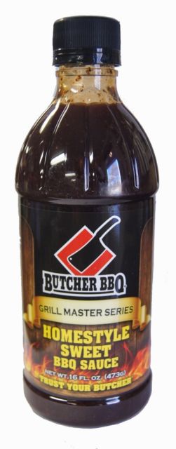Butcher Homestyle Sweet BBQ Sauce, 16 fl. ounce Bottle