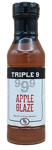 Triple 9 Swine Apple Glaze, 15oz Bottle