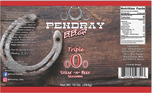 Pendrey BBQ Triple Ought Steak-N-Beef Seasoning